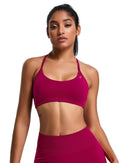 ORU ELURA SPORTS BRA with 4-way stretch knit and T-shape back in breathable nylon and spandex fabric
