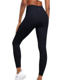 Black ORU Smooth Leggings with seamless tummy control, no-stitch waistband, compressive fit, breathable fabric, and convenient pocket.