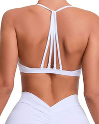 ORU Strappy Sports Bra breathable sweat-wicking high impact nylon spandex fabric