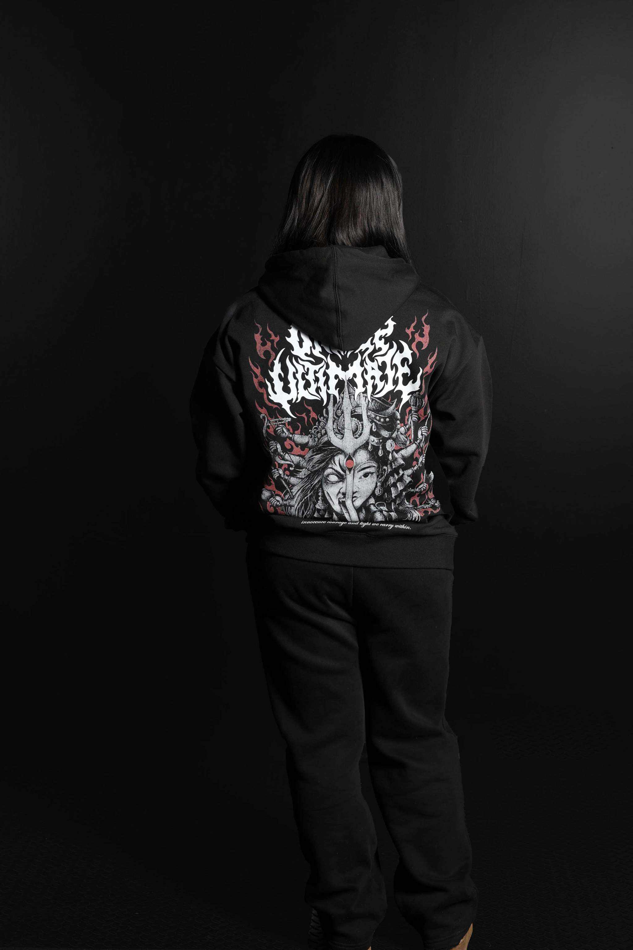 Durga & Kumari Hoodie The Power to ROAR The Power To Remain CALM